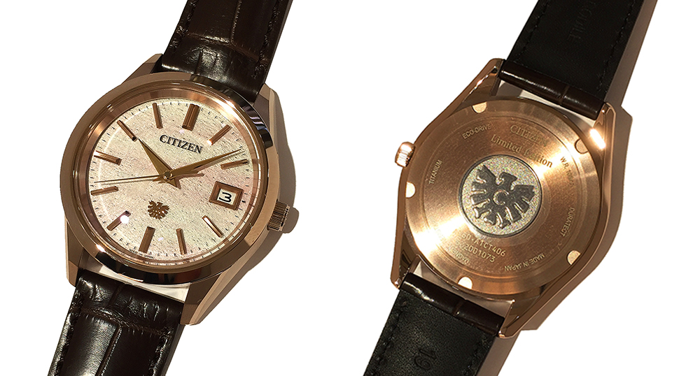 AQ4106-00A THE CITIZEN エコドライブ 土佐和紙 「雲龍紙」 ダイヤル 世界限定400本 AQ4106-00A THE CITIZEN エコドライブ 土佐和紙 「雲龍紙」 ダイヤル 世界限定400本