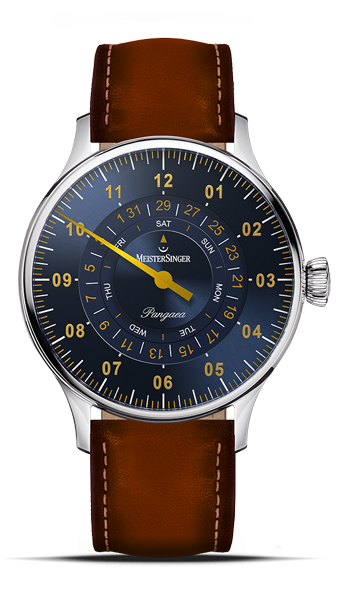 Pangaea Day Date -Steel blue with gold REF. PDD917G