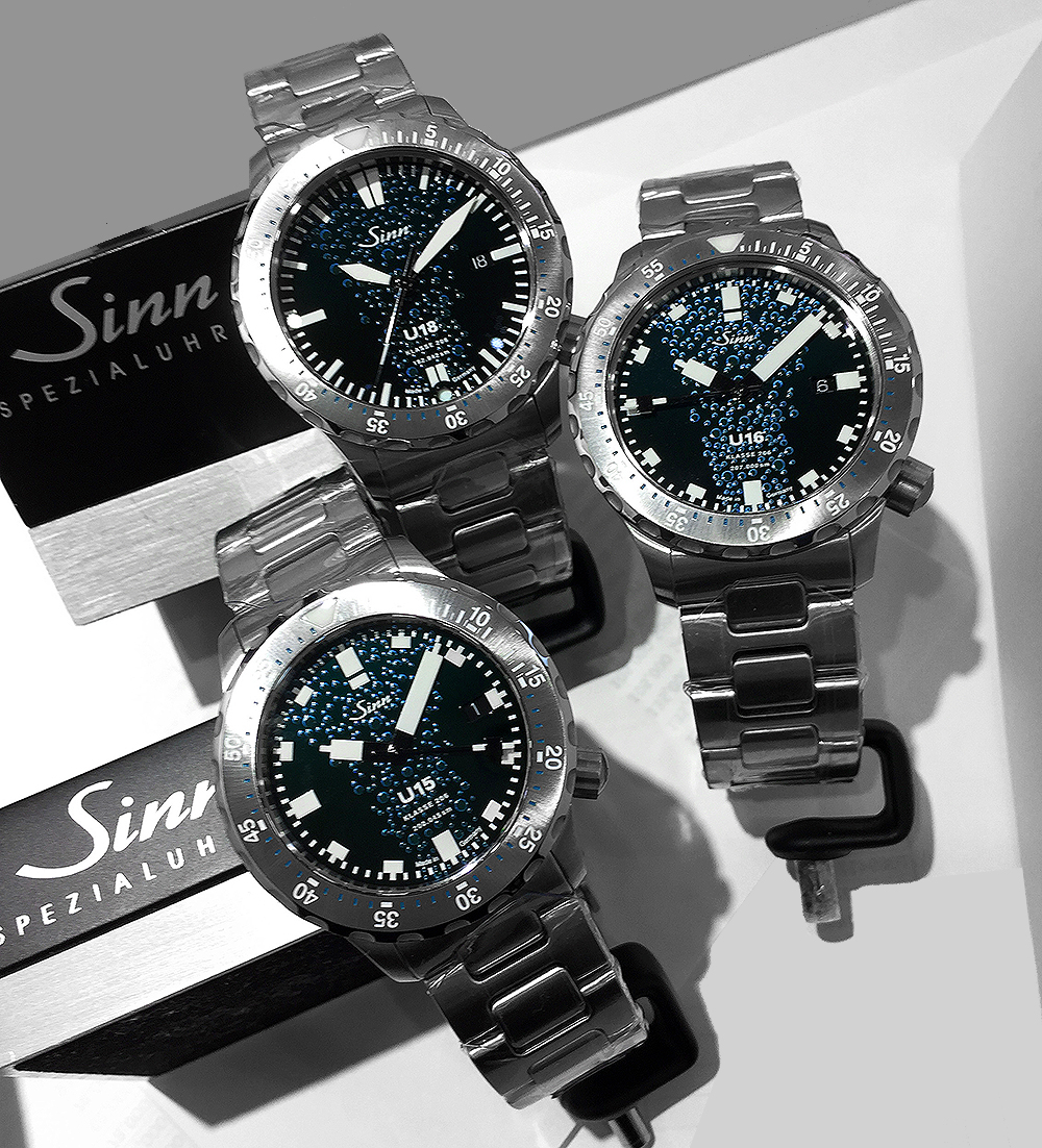 【ジン・デポ神戸三宮店】Sinn (ジン) U15/U16/U18：伝説の潜水艦の鋼鉄から生まれた時を紡ぐ限定ダイバーズウォッチモデル