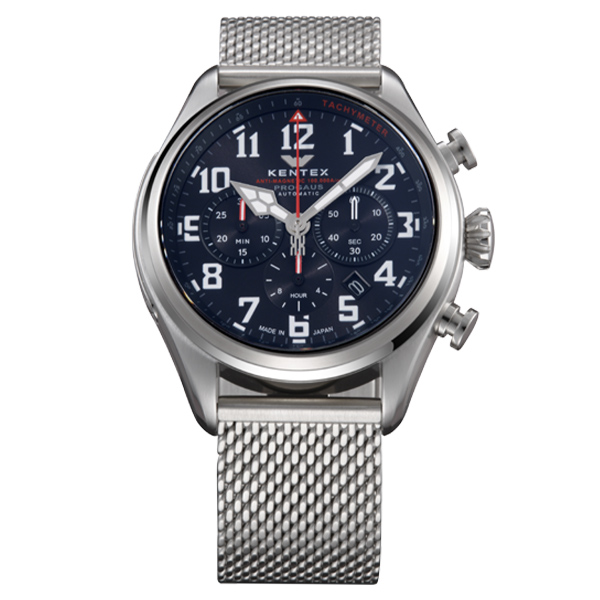 プロガウス クロノ ブラック ミラネーゼメッシュベルト PROGAUS CHRONO Milanese mesh bracelet  S769X-09